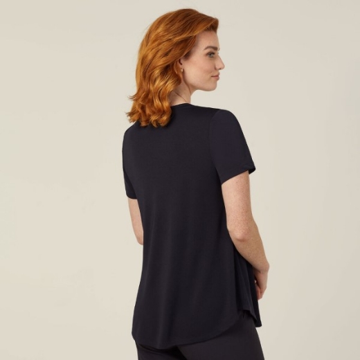 Picture of NNT Ladies Matt Jersey Short Sleeve Swing Top